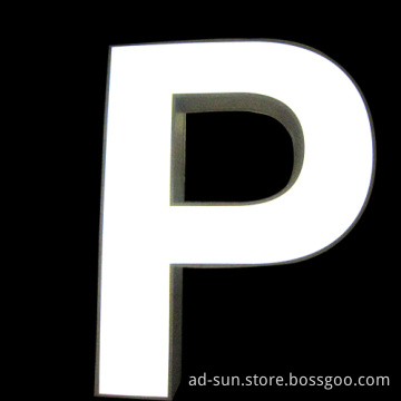 Customized Popular Store Front LED Acrylic Illuminated Advertising Plastic or Metal Outdoor Sign